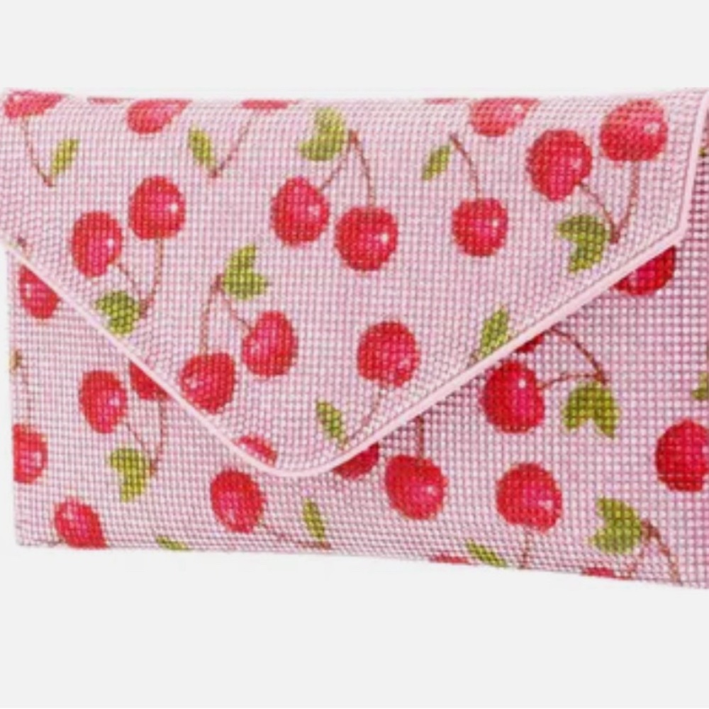 Brand new never used Nina cherry print cluster bag sparkly cherry 🍒✨